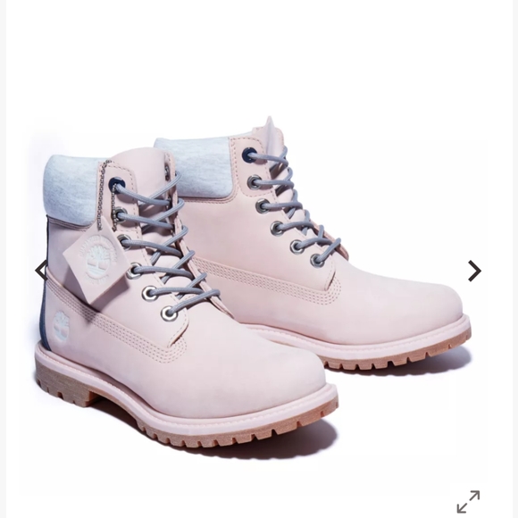 Timberland PREMIUM 6IN WATERPROOF BOOT LIGHT PINK NUbuck TB0A20P5 - Picture 4 of 6